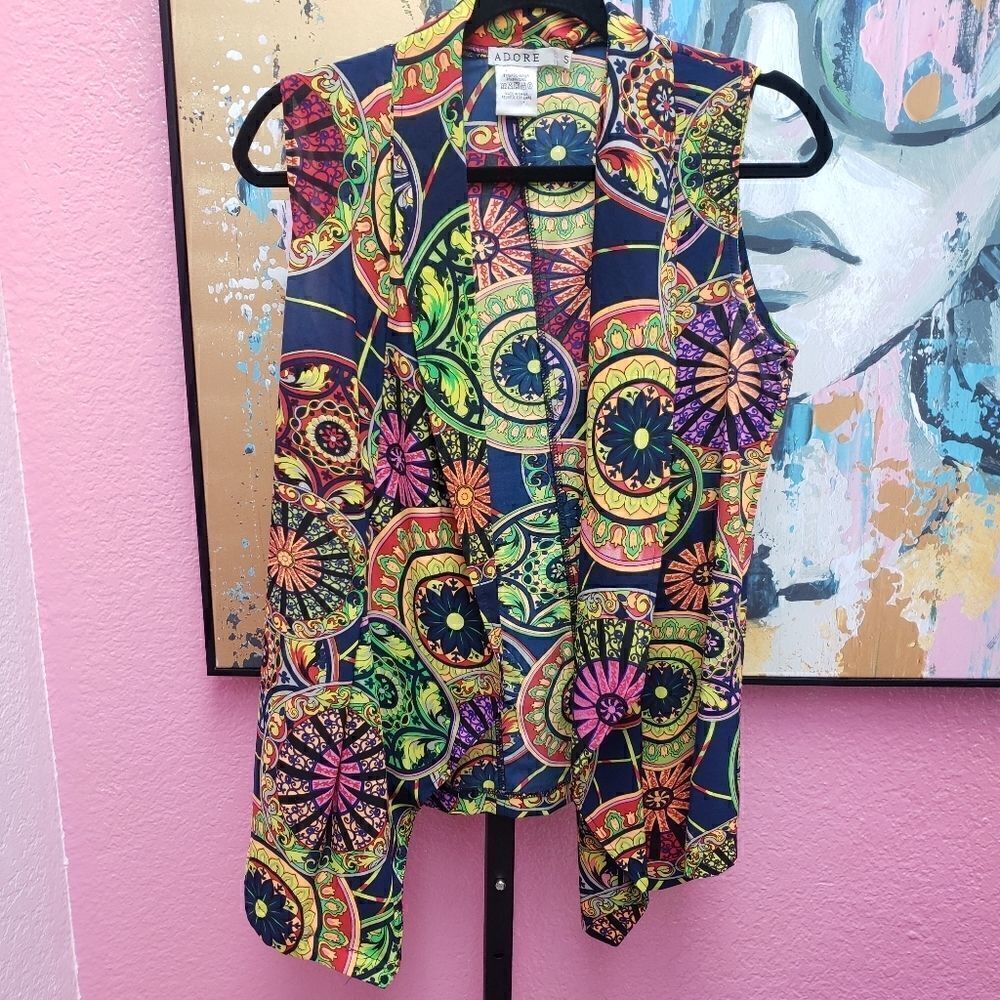 Adore Colorful Vest Size Small